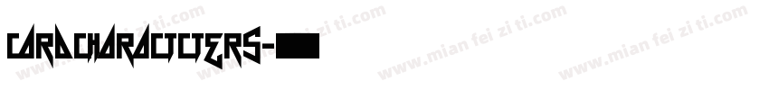 Card Charactcters字体转换